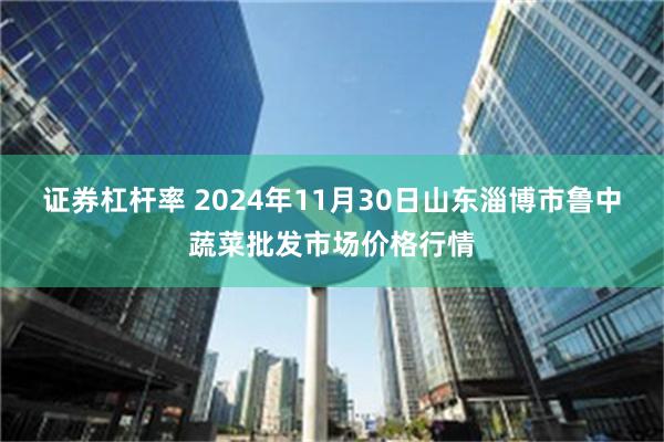 证券杠杆率 2024年11月30日山东淄博市鲁中蔬菜批发市场价格行情